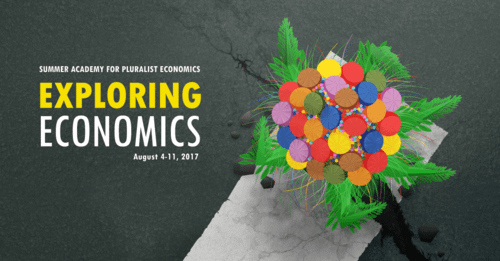Werbeflyer für die Sommerakademie für Plurale Ökonomik 2017.